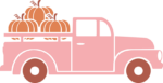 Truck loaded with pumpkins clipart image - free svg file for members