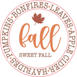 Fall sweet fall, autumn tshirt design - free svg file for members