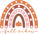 Fall vibes, rainbow design, autumn sweatshirt design - free svg file for members