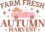 Farm fresh autumn harvest, fall decor - free svg file for members