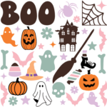 Halloween clipart image bundle, Halloween decor - free svg file for members