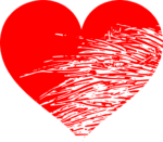 Fancy Distressed Heart Free SVG File