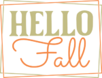 Hello fall, double frame, autumn tshirt design - free svg file for members