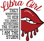 Libra girl, half drippy lips, birthday gift for her - free svg file for members