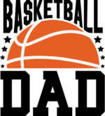 basketball dad, T-shirt design for basketball fan daddy - free svg file for members