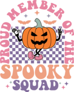 Proud member of the spooky squad, Halloween vibes - free svg file for members