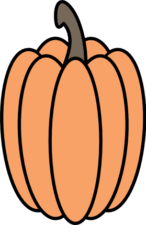 Elongated Pumpkin clipart image, fall decor - free svg file for members