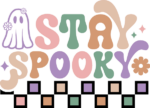 Stay spooky, checkered design, Halloween sweatshirt design - free svg file for members
