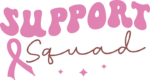 Support squad, cancer awareness tshirt design - free svg file for members