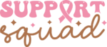 Support squad, breast cancer awareness tshirt design - free svg file for members