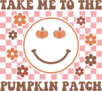 Take me to the pumpkin patch, emoji, fall tshirt design - free svg file for members