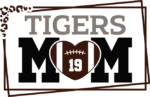 Tigers team fan, football mom tshirt design, leopard skin, framed - free svg file for members