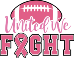 United we fight, cancer awareness, football fan tshirt design - free svg file for members