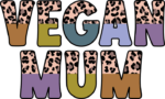 Vegan mum, leopard skin, mom tshirt design - free svg file for members