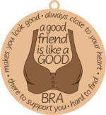 A good friend is like a good bra, makes you look good, funny Christmas gift - free svg file for members