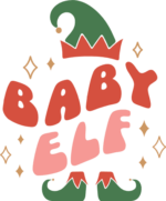 Baby elf, Christmas tshirt design - free svg file for members