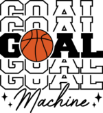 Basketball goal machine, echo stacked text, NBA fan tshirt design - free svg file for members