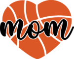 Basketball mom heart, basketball ball, mama tshirt design - free svg file for members