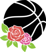 Basketball ball and roses clipart image, gift for basketball lover - free svg file for members