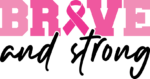 Brave and strong, breast cancer awareness sweatshirt design - free svg file for members