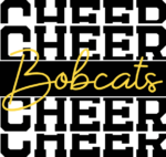 Cheerleading tshirt design, Cheer bobcats, echo stacked text - free svg file for members