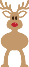Reindeer clipart image, Christmas - free svg file for members