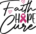 Faith, hope, cure, breast cancer awareness hoodie design - free svg file for members