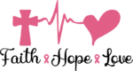 Faith, hope, love, breast cancer awareness tshirt design - free svg file for members