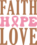 Breast cancer awareness sweatshirt design, Faith, hope, love - free svg file for members