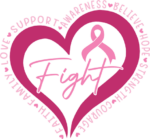 Cancer heart, Fight, believe, support, love, hope, faith, breast cancer awareness - free svg file for members