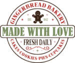 Gingerbread bakery made with love, made with love, cakes, Christmas decor - free svg file for members