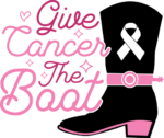 Give cancer the boot, breast cancer awareness hoodie design - free svg file for members