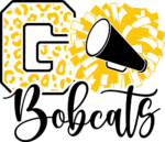 Go bobcats, leopard skin, cheerleading tshirt design - free svg file for members