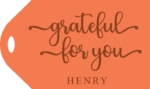 Grateful for you, Personalized gift tag - free svg file for members