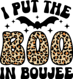 I put the boo in boujee, Halloween hoodie design - free svg file for members