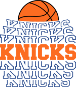 NBA lover tshirt design, Knicks, echo stacked text - free svg file for members