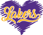 Basketball team Lakers sign in a heart, NBA fan hoodie design - free svg file for members