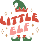 Little elf, Christmas tshirt design for kids- free svg file for members