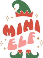Mini elf, Christmas tshirt design for baby - free svg file for members