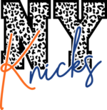 Ny Knicks, leopard skin, NBA team fan tshirt design - free svg file for members
