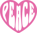 Peace heart, positive vibes, sweatshirt design - free svg file for members