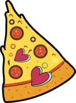 Pizza slice clipart image, fast food lovers - free svg file for members