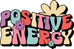 Positive energy, motivational quotes tshirt design - free svg file for members