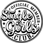 Official member single girls club, Funny singles day tshirt design - free svg file for members