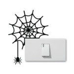 Spider and net, Halloween Light Switch Wall Stickers Decals - free svg file for members