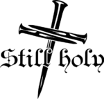 Still holy, cross made of nails, Christians tshirt design - free svg file for members