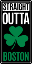 Straight Outta Boston, clover leaf, NBA decor stickers - free svg file for members