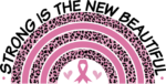 Breast cancer awareness, Strong is the new beautiful, leopard skin rainbow - free svg file for members