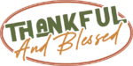 Thankful and blessed, thanksgiving day sticker decals - free svg file for members