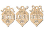 Christmas customized hanging ornaments svg bundle, decor - free svg file for members